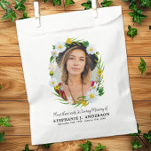 Funeral Seed Packet Custom Photo Floral Memorial Bedankzakje