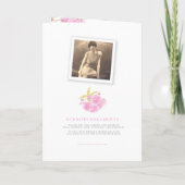 Funeral service programme roze blossom foto's programma (Achterkant)
