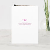 Funeral service programme roze vergeet-me-not bloe programma (Achterkant)