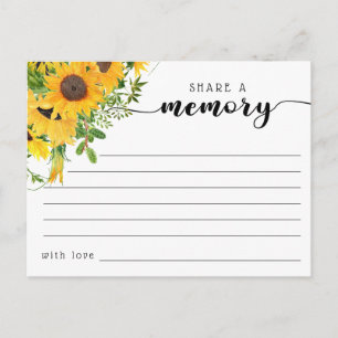 Funeral Share a Memory Condolences Kaart