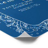 Funeral Share a Memory Floral Sign Poster (Hoek)