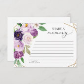 Funeral Share a Memory Kaart (Voorkant / Achterkant)