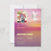 Funeral Sjabloon Card Kaart (Voorkant)