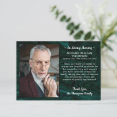 Funeral Sympathalized Photo Memorial Bedankkaart (Staand voorkant)
