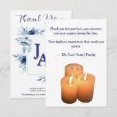 Funeral Thank You Card  Bedankkaart (Voorkant / Achterkant)