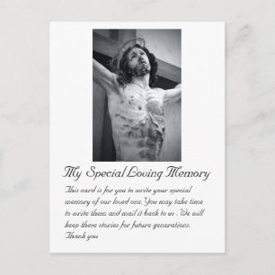 Funeral Wedding Special Memory Kaart