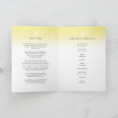 Funerale programmaorde van dienst gele roos programma (Binnen)