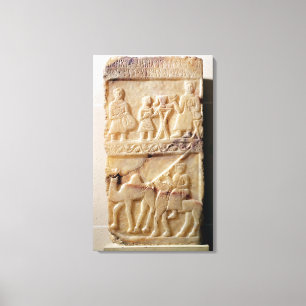 Funerary stela uit Jemen Canvas Afdruk