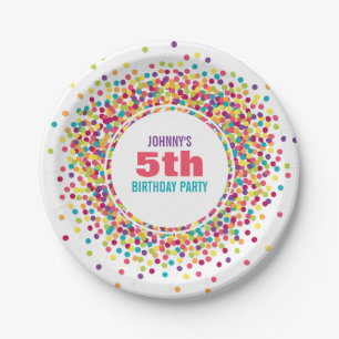 Funfetti Birthday Party Papieren Bordje