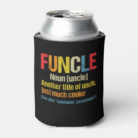 Fungale definitie Funny Gift voor oom Blikjeskoeler (Blikje Voorkant)