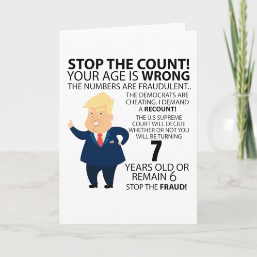 Fungerend 7e jaar Cadeau van geboorte Gelukkig geb Kaart (Voorkant)