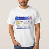 Fungerend aangepast computerbericht t-shirt (Voorkant)
