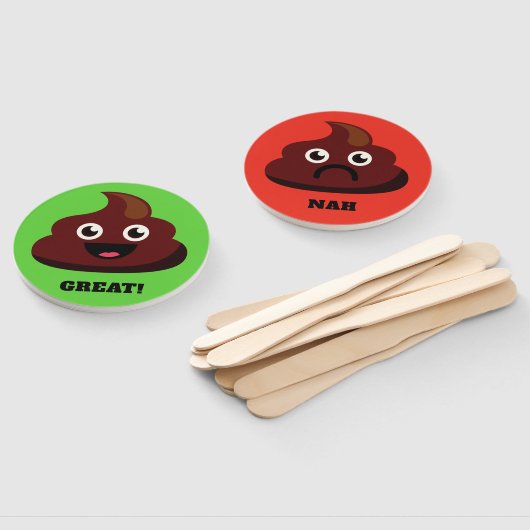 Fungerend aangepaste tekst POOP-handventilatoren Handwaaier (Niet-gemonteerd)