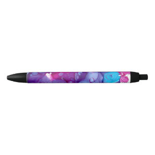 Fungerend abstract hart gemarmerd effect alcoholin zwarte inkt pen