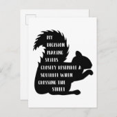 Fungerend besluitvormingsvermogen eekhoorn briefkaart (Voorkant / Achterkant)