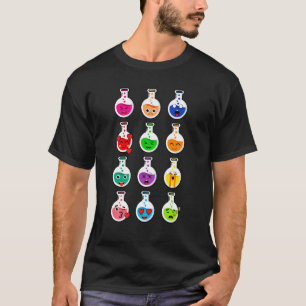 Fungerend chemisch proefbuisje emoties grafisch on t-shirt