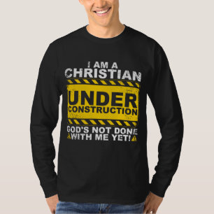 Fungerend Christelijk in de bouw Gift katholieke M T-shirt