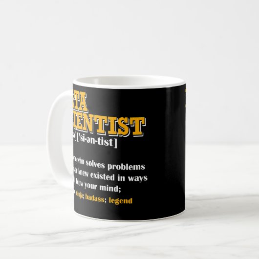 Fungerend Data Scientist Definition Data engineer Koffiemok (Voorkant links)