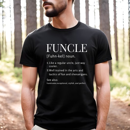 Fungerend De Cool en Grappig Oom Definitie T-shirt