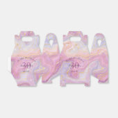 Fungerend elke leeftijd roze goudgiergeode bedankdoosjes (Uitgevouwen)