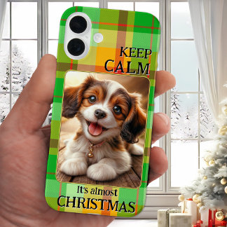 Fungerend fotograferen Calm-kersttelefoondraagtas iPhone 16 Plus Hoesje