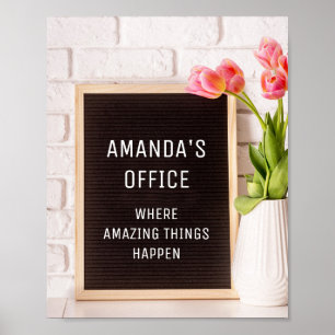 Fungerend Letter board Felt Board Custom Text Kant Poster