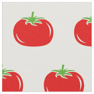 Fungerend rood tomatenpatroon DIY textiel Stof