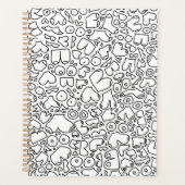 Fungerend volwassen borstpatroon planner (Voorkant)