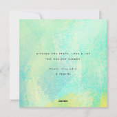 Fungerend Waterverf kerstkaarten Feestdagenkaart (Achterkant)