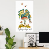 Fungi Dragon Poster (Thuiskantoor)