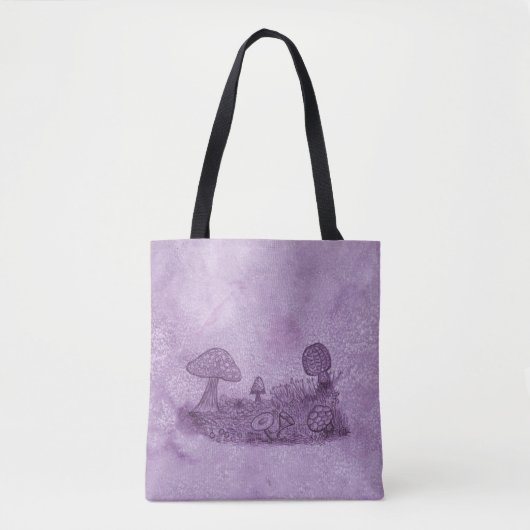 Fungi Meadow Canvas tas (Voorkant)