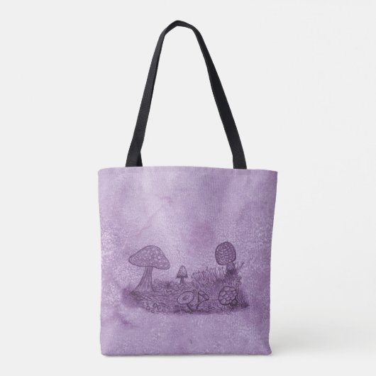 Fungi Meadow Canvas tas (Achterkant)