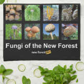 Fungi van de New Forest Teatowel Theedoek (Gevouwen)