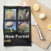 Fungi van de New Forest Teatowel Theedoek (Quarter Fold)