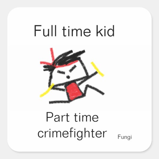 Fungi Vierkante Sticker (Voorkant)