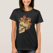 Fungus Magic Psilocybin Mushrooms Skull Face Hippi T-shirt (Voorkant)