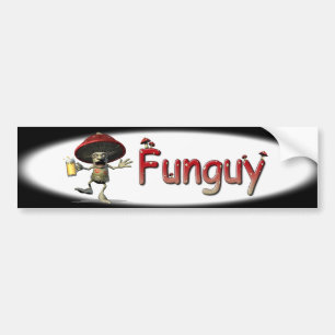 Funguy Mushroom Bumpersticker