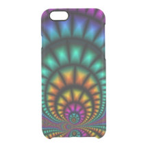 Funhouse Fractals iPhone 6 Clear™ Deflector Hoesje