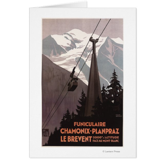 Funiculaire Le Brevent Cable Car Poster (Voorkant)