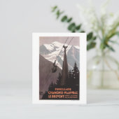 Funiculaire Le Brevent Cable Car Poster Briefkaart (Staand voorkant)