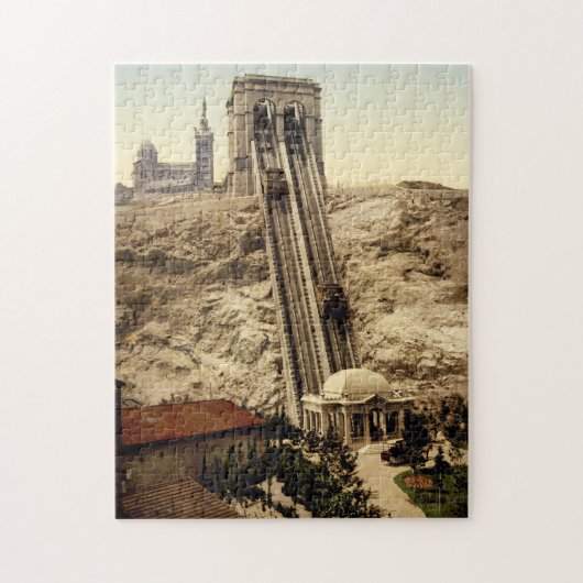 Funicular Notre Dame de la Garde Marseille Frankri Legpuzzel (Verticaal)