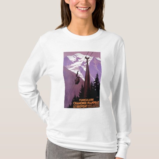 Funicular Railway to Brevent Mt. T-shirt (Voorkant)