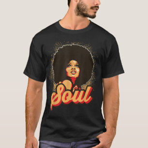 Funk Afro Women Soul Retro Style Graph 70 s T-shirt