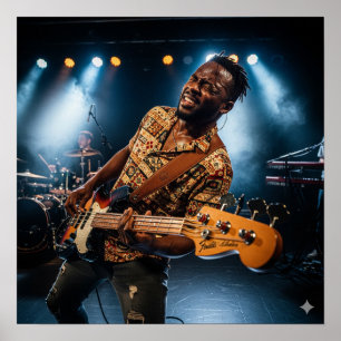 funk basspeler poster