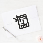 Funk Face Ronde Sticker (Envelop)