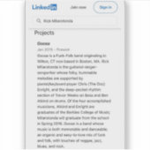 funk-folkband sticker (Voorkant)