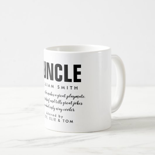 Funk Fun oncle Citer café Mug (Devant droit)