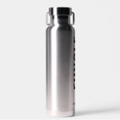 Funk | Fun oom Custom Name Modern Chrome Water Waterfles (Voorkant)