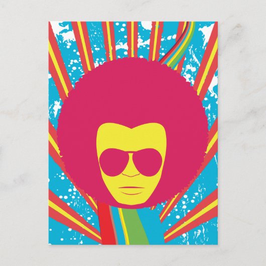 Funk ~ Funky Soul Disco Man Briefkaart (Voorkant)