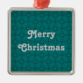 Funk Premium Ornament, Blauwgroen Metalen Ornament